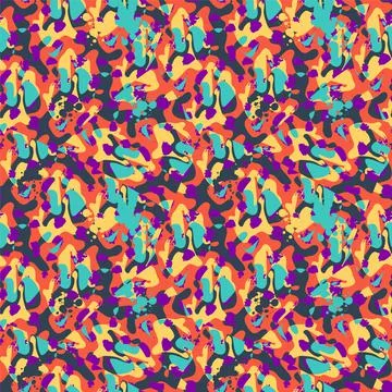Seamless abstract pattern with wave vector shapes  Stock Illustration