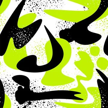 Seamless abstract pattern with wave vector shapes for prints, texture, textile 스톡 일러스트