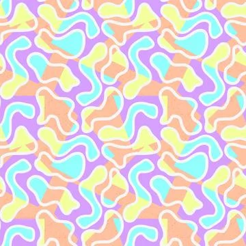 Seamless abstract pattern with wave vector shapes for prints, texture, textile 스톡 일러스트