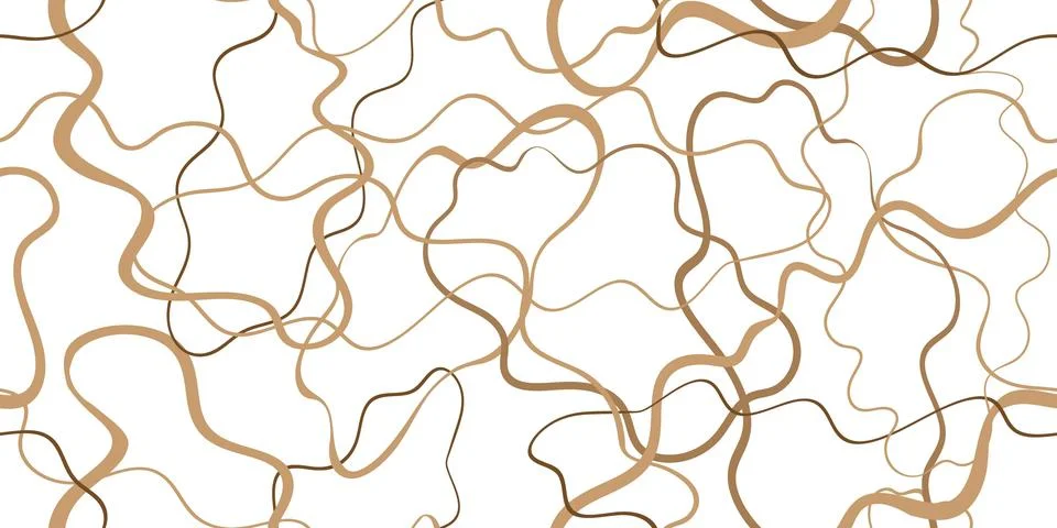 Seamless abstract pattern web design mocha mousse color smooth organic line.. Illustrazione stock