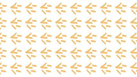 Seamless abstract pattern of yellow stick shapes resembling french fries on.. Illustrazione stock