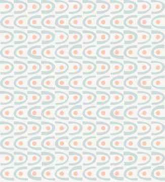 Seamless abstract primitive pattern.Simple design hand drawn dots.Calm pastel 스톡 일러스트
