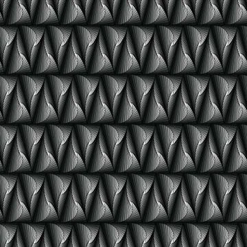 Seamless abstract as a pseudo 3D pattern Stock Illustration