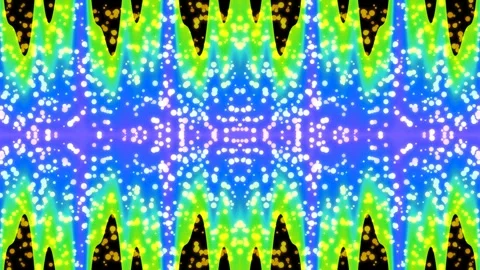 Seamless abstract psychedelic pattern background with bright blue green yel.. Stock Footage 339343093