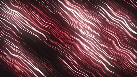 Seamless Abstract Red Wavy Lines Animation. Retrowave Futuristic Loop Vídeos de archivo 310552001