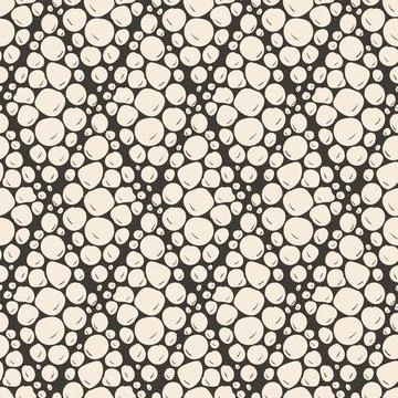 Seamless abstract repeating pattern of balls. Hand-drawn doodles イラスト素材