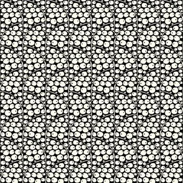 Seamless abstract repeating pattern of balls. Hand-drawn doodles Stock Illustration