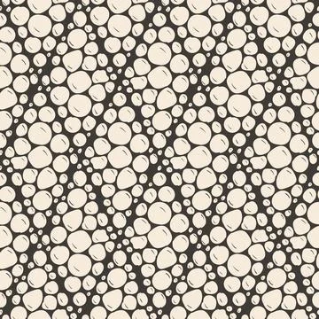 Seamless abstract repeating pattern of balls. Hand-drawn doodles 스톡 일러스트