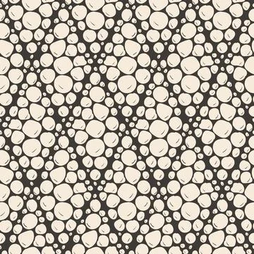 Seamless abstract repeating pattern of balls. Hand-drawn doodles 스톡 일러스트