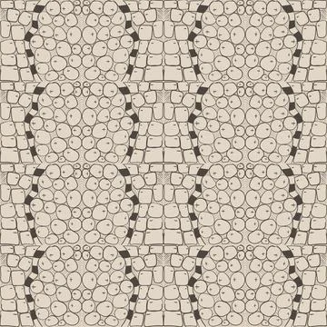 Seamless abstract repeating pattern of hand-drawn doodles Illustrazione stock