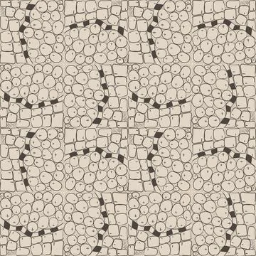Seamless abstract repeating pattern of hand-drawn doodles Stock Illustration