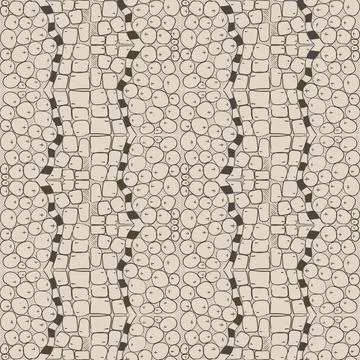 Seamless abstract repeating pattern of hand-drawn doodles Illustrazione stock