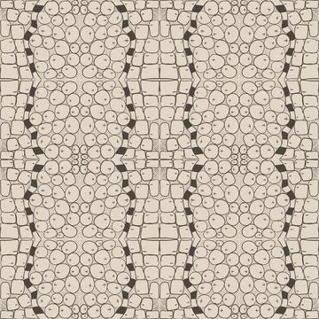 Seamless abstract repeating pattern of hand-drawn doodles Illustrazione stock