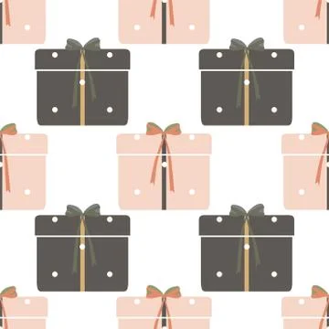 Seamless abstract retro geometric pattern. Stock Illustration