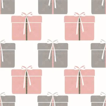 Seamless abstract retro geometric pattern. Stock Illustration