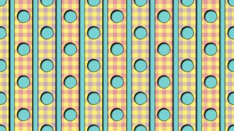 Seamless abstract retro pattern illustration 3d render Stock Illustration
