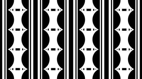 Seamless abstract retro pattern illustration 3d render Stock Illustration