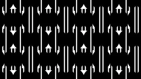 Seamless abstract retro pattern illustration 3d render Stock Illustration