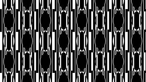 Seamless abstract retro pattern illustration 3d render Stock Illustration