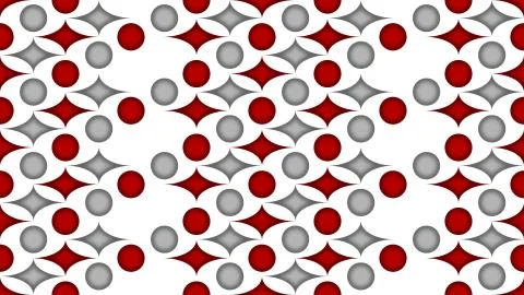 Seamless abstract retro pattern illustration 3d render Stock Illustration