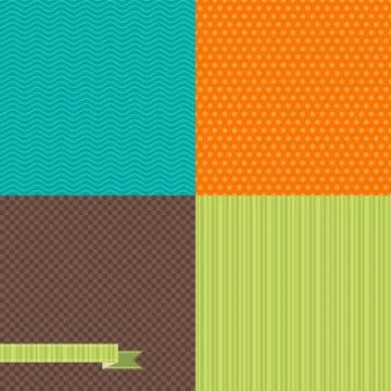 Seamless abstract retro pattern. Stylish geometric background Stock Illustration