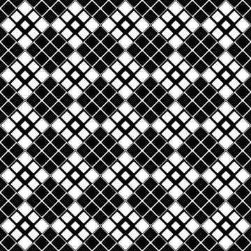 Seamless abstract rounded diagonal square pattern background Illustrazione stock