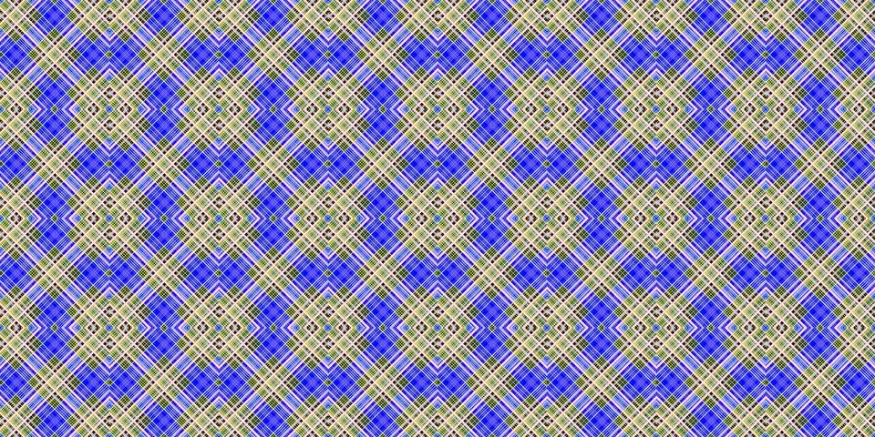 Seamless abstract Scottish patterns. Patterns of rhombuses and lines. Digit.. Stock Illustration