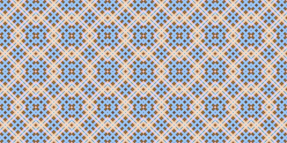 Seamless abstract Scottish patterns. Patterns of rhombuses and lines. Digit.. Stock Illustration