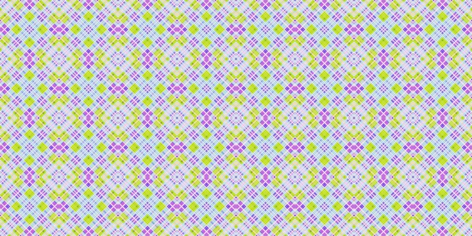 Seamless abstract Scottish patterns. Patterns of rhombuses and lines. Digit.. Stock Illustration