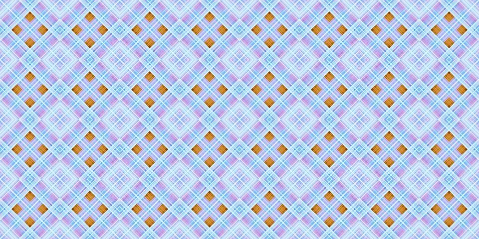 Seamless abstract Scottish patterns. Patterns of rhombuses and lines. Digit.. Stock Illustration