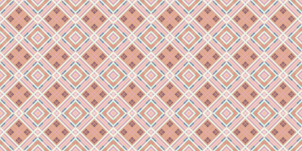 Seamless abstract Scottish patterns. Patterns of rhombuses and lines. Digit.. Stock Illustration