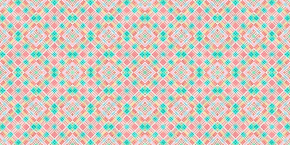 Seamless abstract Scottish patterns. Patterns of rhombuses and lines. Digit.. Stock Illustration