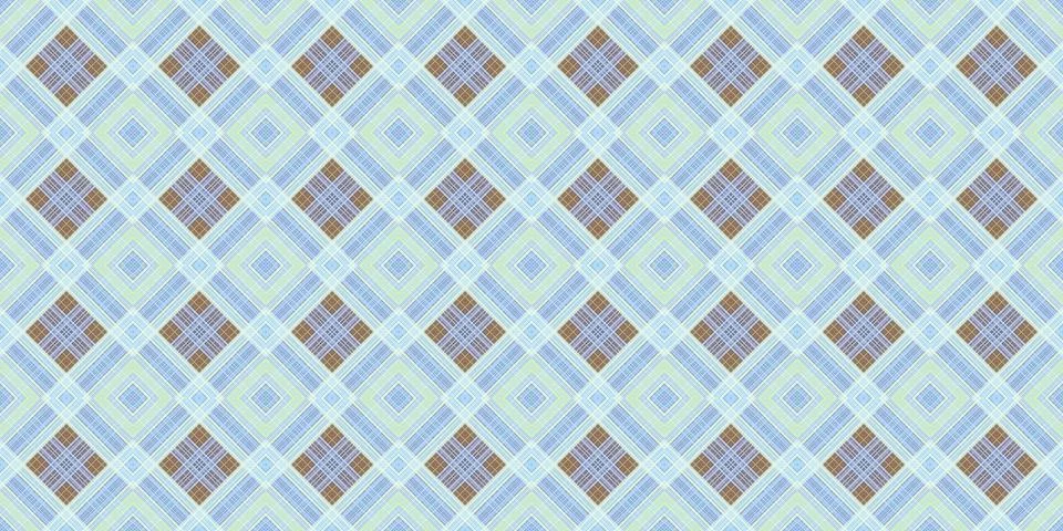 Seamless abstract Scottish patterns. Patterns of rhombuses and lines. Digit.. Stock Illustration
