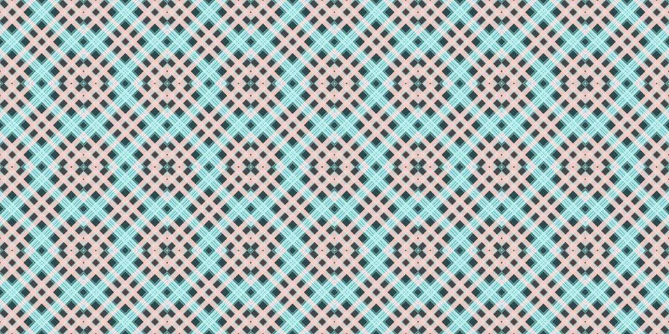 Seamless abstract Scottish patterns. Patterns of rhombuses and lines. Digit.. Stock Illustration
