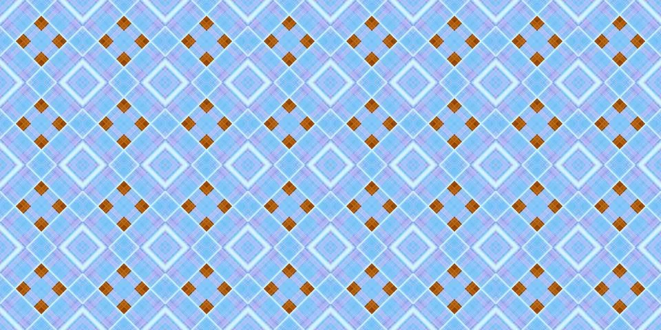 Seamless abstract Scottish patterns. Patterns of rhombuses and lines. Digit.. Stock Illustration