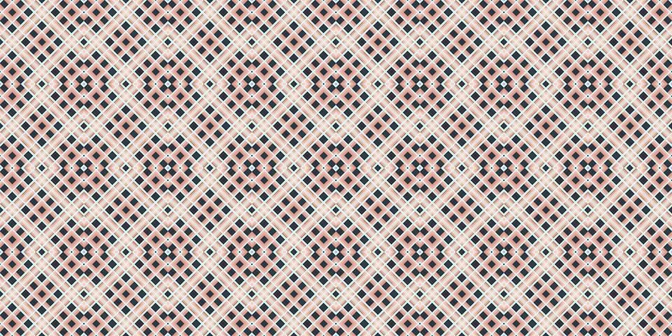 Seamless abstract Scottish patterns. Patterns of rhombuses and lines. Digit.. Stock Illustration