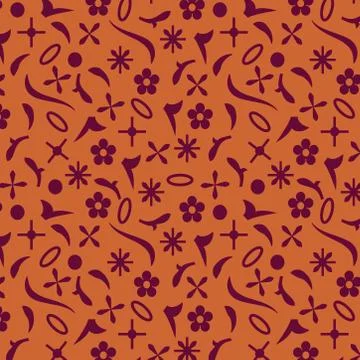 Seamless abstract  seamless  pattern. random elements  illustration. Stock-Illustration