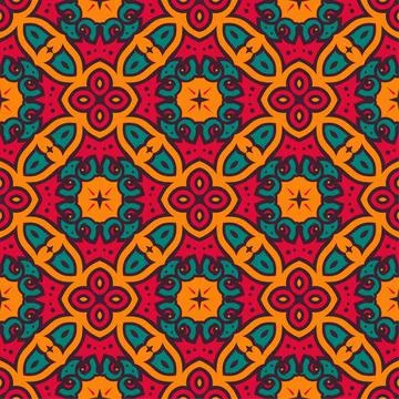 Seamless abstract shape colors. Simple Pattern ornament background Stock Illustration