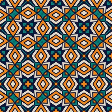 Seamless abstract shape colors. Simple Pattern ornament background Stock Illustration