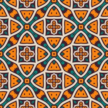 Seamless abstract shape colors. Simple Pattern ornament background Stock Illustration