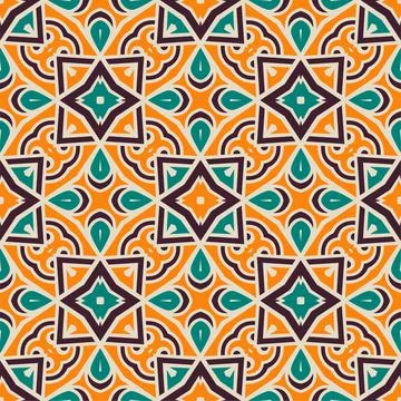 Seamless abstract shape colors. Simple Pattern ornament background Stock Illustration