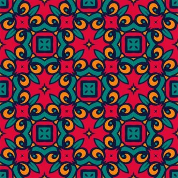 Seamless abstract shape colors. Simple Pattern ornament background Illustrazione stock
