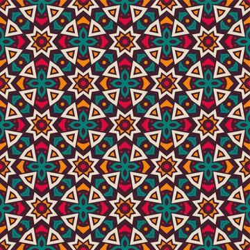 Seamless abstract shape colors. Simple Pattern ornament background Stock Illustration
