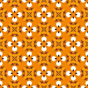 Seamless abstract shape ornament. Pattern modern design ready for print Stock Illustration