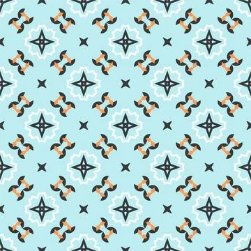 Seamless abstract shape ornament. Pattern modern design ready for print Stock Illustration
