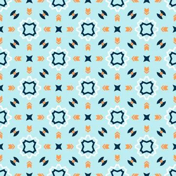 Seamless abstract shape ornament. Pattern modern design ready for print Stock Illustration