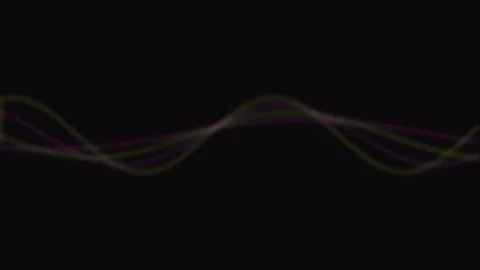 Seamless abstract sine wave loop background for modern cinematic tech visuals Stock Footage 343659504