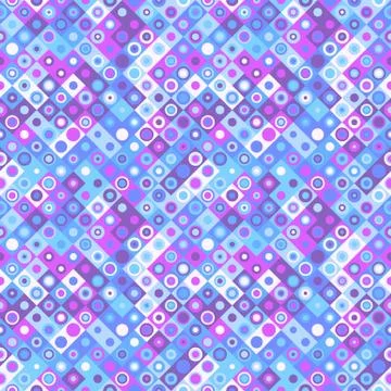 Seamless abstract square and circle pattern background design イラスト素材