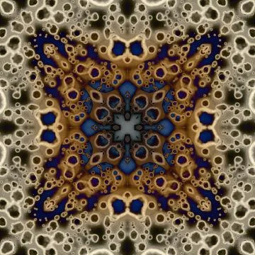 Seamless abstract square pattern. Alcohol ink in modern art. Mandala Illustrazione stock