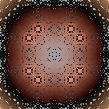 Seamless abstract square pattern. Alcohol ink in modern art. Mandala Stock Photos